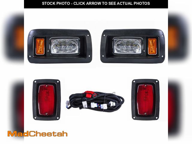 Lot 74-12707192 - VPAHub Club Car DS LED Adjustable Light kit 48V, 2 LED headlight, 2 LED taillight, 1 Basic wiring ha...