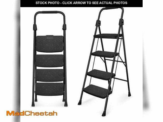 Lot 74-12550045 - Winholder 4 Step Ladder Folding Step Stool with Wide Anti-Slip Pedal Convenient Handgrip Lightweight...