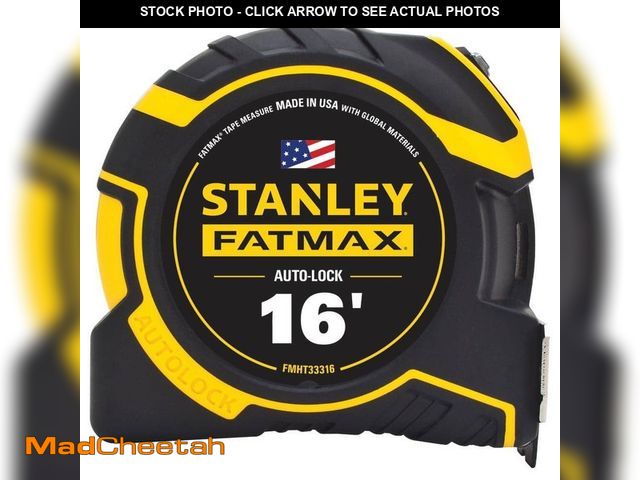 Lot 74-14604324 - Stanley FATMAX 16 ft. Autolock Tape Measure FMHT33316S - UNUSED