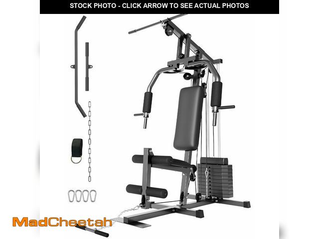 Lot 74-13578113 - GarveeLife Home Gym Machine System  Weight Stack 50lbs - UNUSED