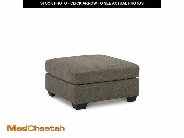 Lot 74-12689914 - Signature Design by Ashley Mahoney Contemporary Oversized Accent Ottoman, Dark Gray - UNUSED