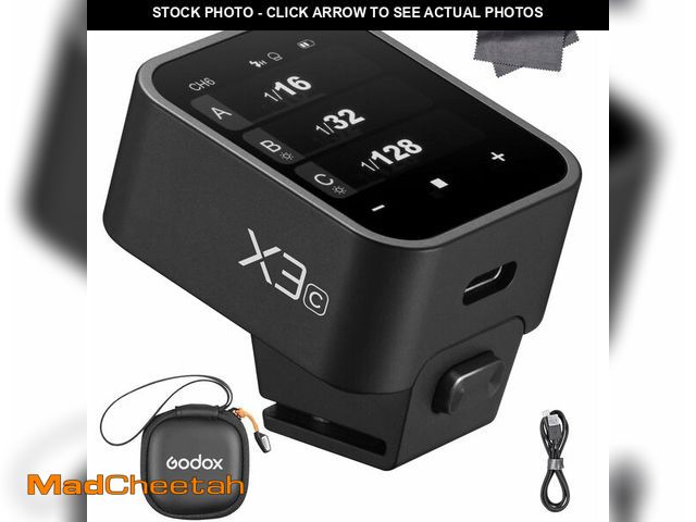 Lot 74-13543497 - GODOX X3 X3C X3-C Flash Trigger for Canon Cameras, 2.4G TTL Wireless OLED Touchscreen Transmitter, B...