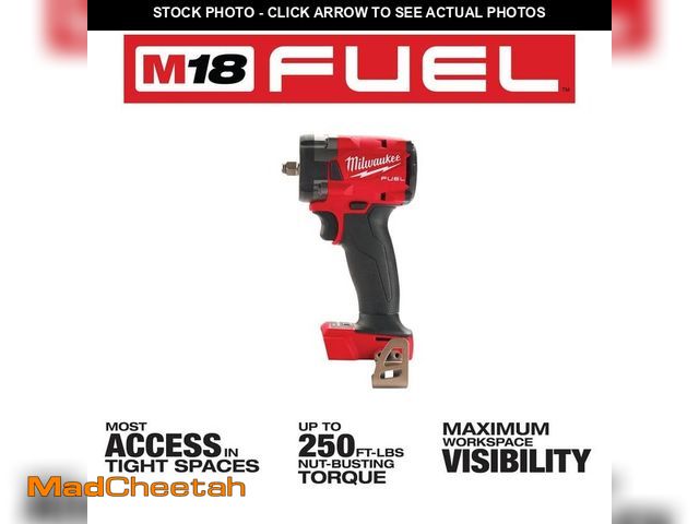 Lot 74-13142663 - Milwaukee M18 FUEL GEN-3 18V Lithium-Ion Brushless Cordless 3/8 in. Compact Impact Wrench with Frict...