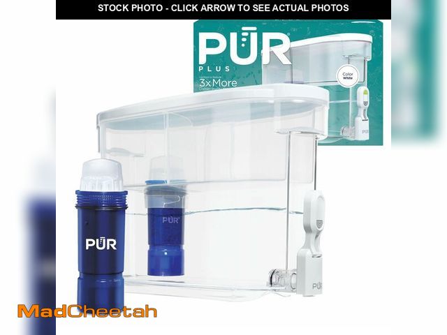 Lot 74-14271505 - PUR PLUS 30-Cup Water Filter Dispenser with 1 Lead-Reducing PUR PLUS Filter, Dishwasher Safe, Powerf...