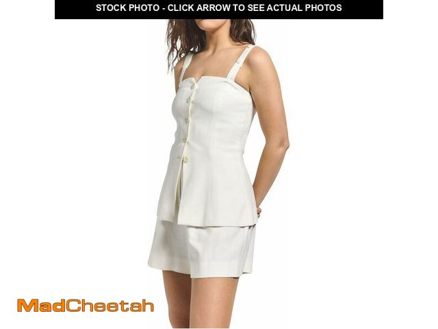 Lot 74-13212821 - Derek Lam 10 Crosby Women's Nova Vest Top, Blanc De Blanc, 2 - UNUSED