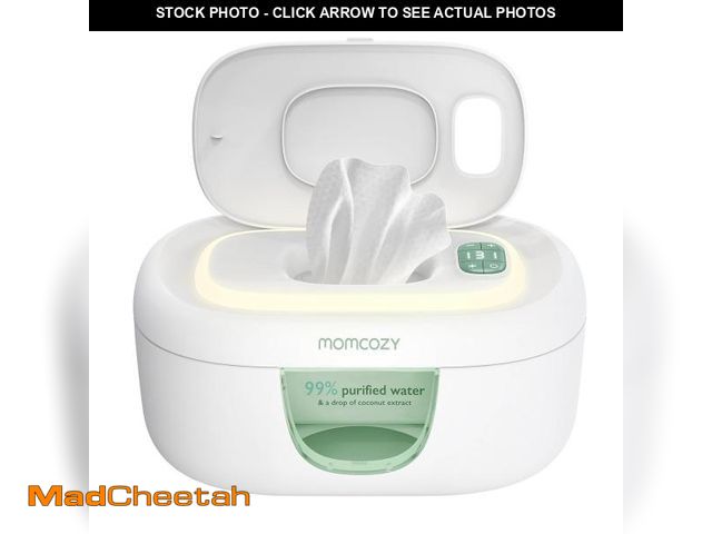 Lot 74-12310361 - Momcozy Baby Wipe Warmer, Innovative Spring Design, Large Capacity Wipes Dispenser, Fast and Even He...