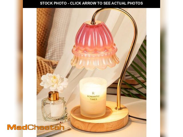 Lot 74-14147581 - Funistree Flower Candle Warmer Lamp with Timer, Dimmable Candle Lamp Warmer, Christmas Birthday Gift...
