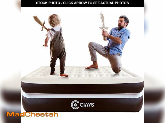 Lot 74-13382220 - Ciays Air Mattress with Built-in Pump, 16" Elevated Blow Up Mattress with Carrying Bag for Home and ...