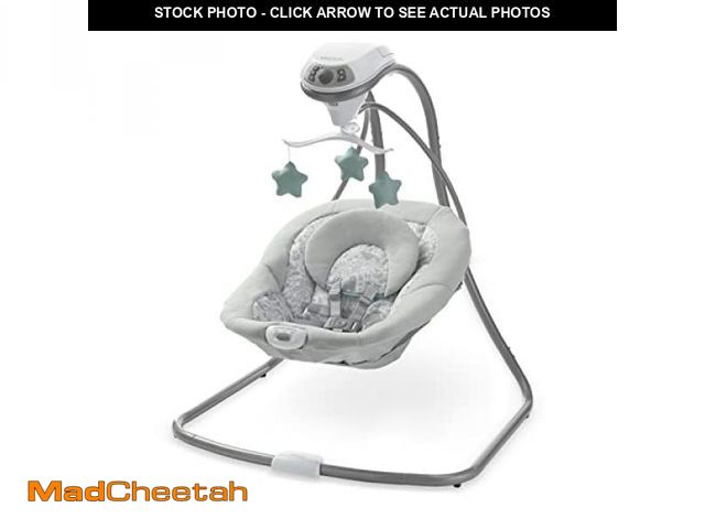 Lot 74-12399075 - Graco Simple Sway Swing, Ivy - USED