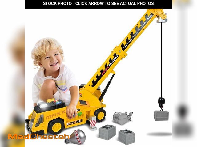 Lot 74-13382567 - Sunny Days Entertainment, LLC. Maxx Action 27'' 3-N-1 Crane Truck - Large Construction Vehicle with ...