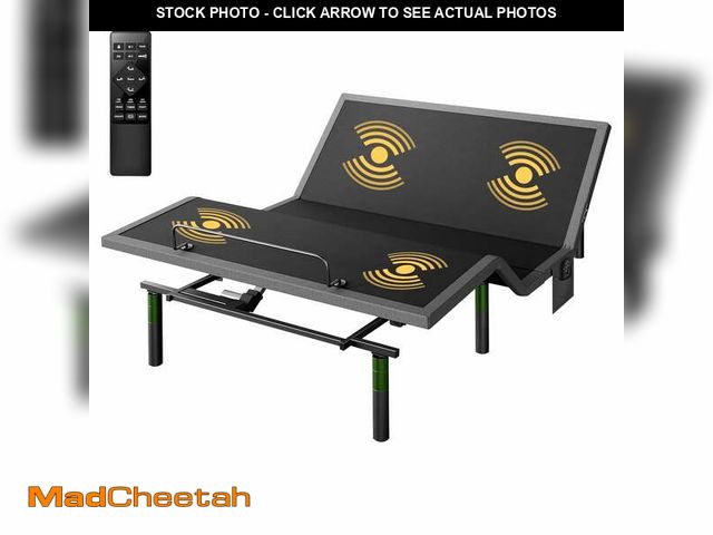 Lot 74-14608615 - CHITOOMA Electric Adjustable Bed Frame Full with Massage (4 Modes &amp; 3 Intensities), Wireless Rem...