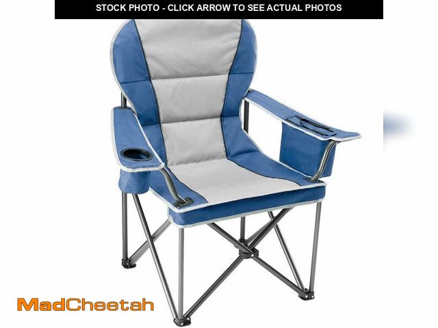 Lot 74-14607523 - NEWBULIG Oversized Folding Camping Chair for Adults, Portable Outdoor Collapsible Chairs, 500 LBS He...
