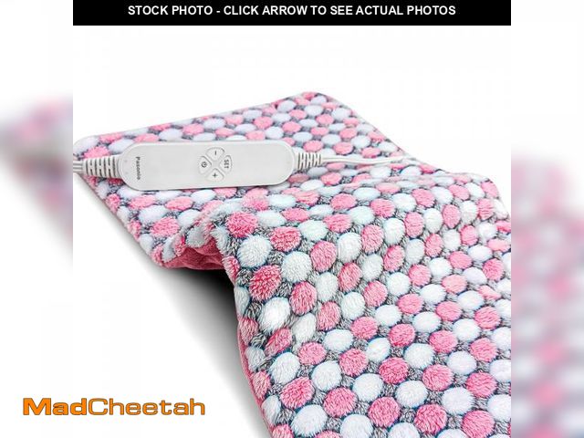 Lot 74-12311407 - Pasonio XL Full Weighted Heating Pad for Back Pain, Cramps, Relief - - 2.3lb Large Electric Heat Pad...