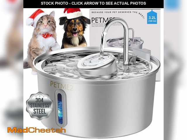 Lot 74-14428916 - Luxury Smart Pet Fountain 2026 Ã¢â¬â 3.2L/108oz Stainless Steel Automatic Cat &amp; Dog Water Fou...