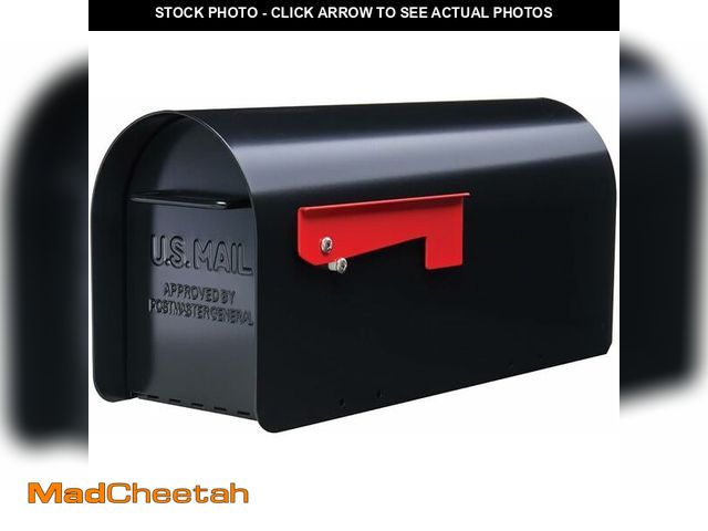 Lot 74-13793765 - Architectural MAILBOXES Ironside Large Capacity Galvanized Steel black, Post-Mount Mailbox, MB801BAM...