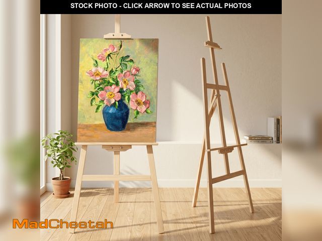 Lot 74-14308074 - LAVFOX Easel Stand for Painting, Adjustable Wooden Folding Art Easel for Canvas Up to 42 Inch - UNUS...