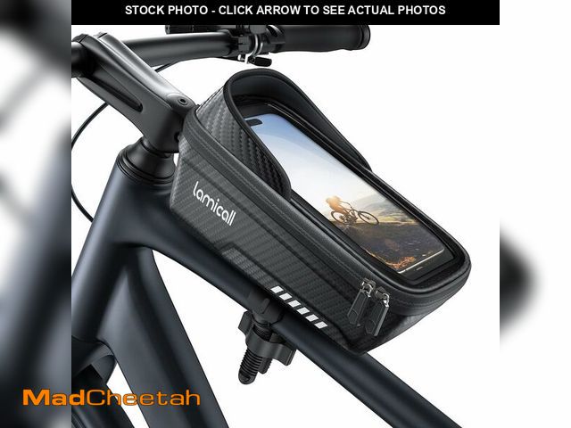 Lot 74-14269295 - Lamicall Bike Frame Bag Waterproof - [1s Release] [2 in 1] Bike Phone Mount Holder, Bicycle Top Tube...