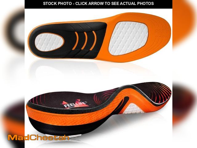 Lot 74-12306474 - FEELLIFE Plantar Fasciitis Relief Shoe Insoles [1-Pair], Arch Support Insoles, Running Athletic Gel ...