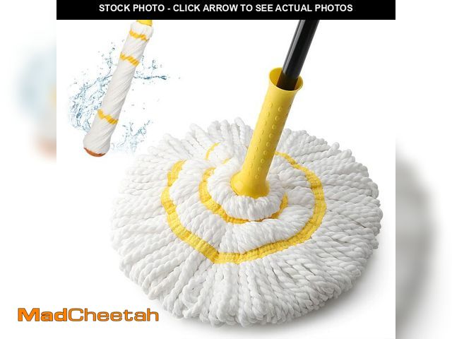 Lot 74-13570951 - KeFanta Self-Wringing Twist Mop for Floor Cleaning, Long Handled Microfiber Floor Mop with Top Scour...