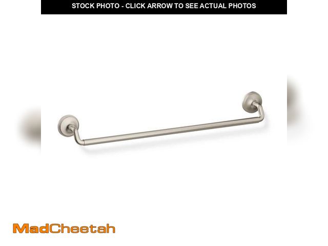Lot 74-14223081 - KOHLER Paces 24 in. Wall Mounted Towel Bar in Vibrant Brushed Nickel - UNUSED