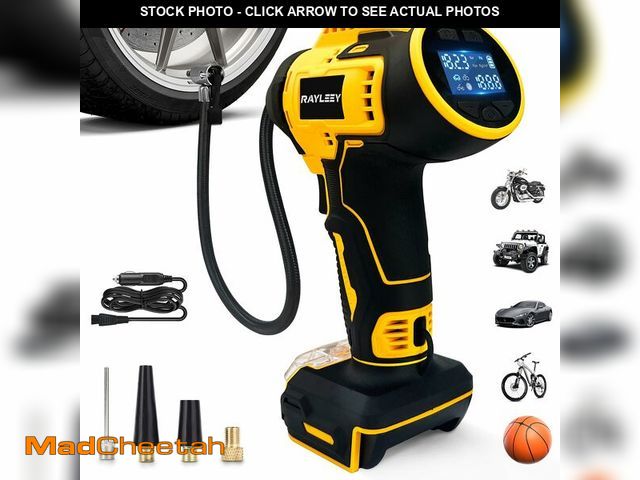 Lot 74-14432746 - Tire Inflator Cordless for Dewalt MAX 20V Battery [Tool Only], 160PSI Portable Air Compressor with P...