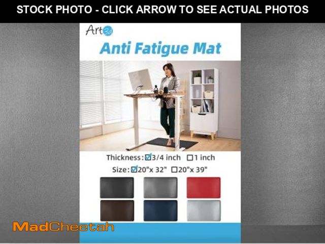 Lot 74-12365717 - Art3d 3/4" Thick Kitchen Mats for Floor, Waterproof 20" X 32" Cushioned Comfort Mat, Anti Fatigue Ma...