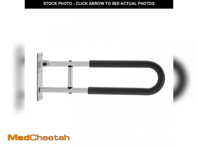 Lot 74-12511555 - 1 * Toilet Safety Rail-Black &amp; Silver - UNUSED