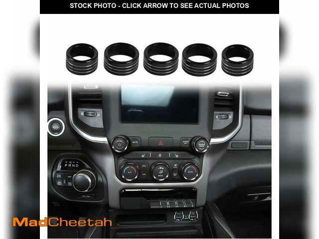 Lot 74-12460907 - Voodonala for Dodge RAM Aluminum Center Console AC Radio Switch Knob Cover for 2018-2025+ Dodge RAM,...