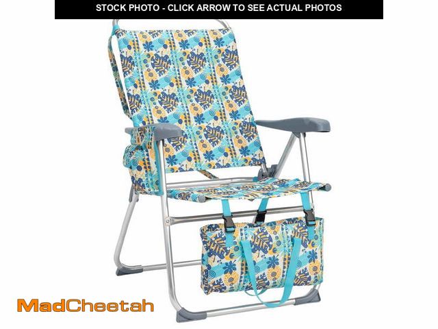 Lot 74-14438201 - Ktaxon 17in Backpack Beach Chair, 7-Position Protable  Beach Chair, Light-Weight Foldable Camping Ch...