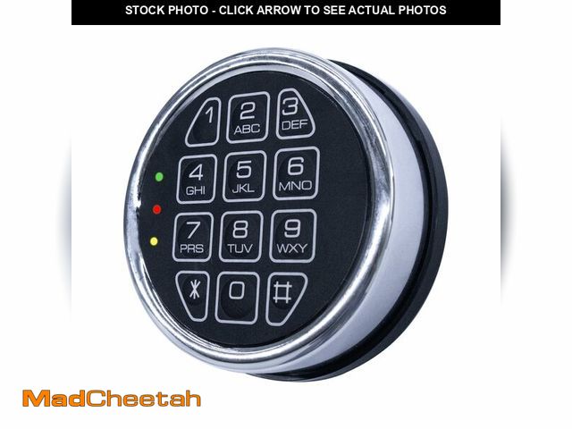 Lot 74-14296578 - Electronic Gun Safe Lock Replacement Keypad with Solenoid Lock - Silver - USED