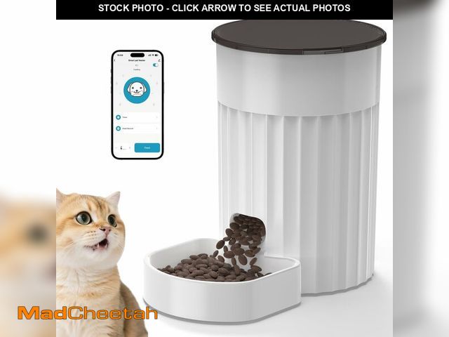 Lot 74-12880388 - PAPIFEED Automatic Cat Feeder 3L, 2.4G WiFi Auto Pet Food Dispenser for Cats and Small Dogs, Timed C...