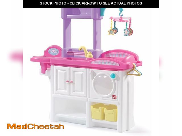 Lot 74-13042432 - Step2 Love &amp; Care Deluxe Baby Doll Nursery Playset for Kids, Compact Changing Station &amp; Crib...
