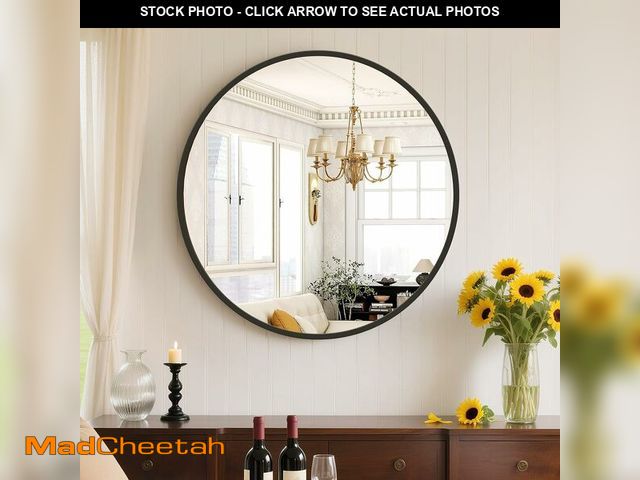 Lot 74-14067662 - Sweetcrispy 20in Round Bathroom Mirrors for Wall, Bathroom Mirrors for Over Sink, Wall Decor for Bat...