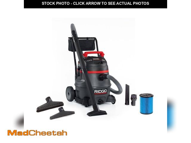 Lot 74-14306831 - RIDGID 14 Gal. 2-Stage Commercial Shop Vacuum Wet Dry Vac with Fine Dust Filter, Professional Hose a...