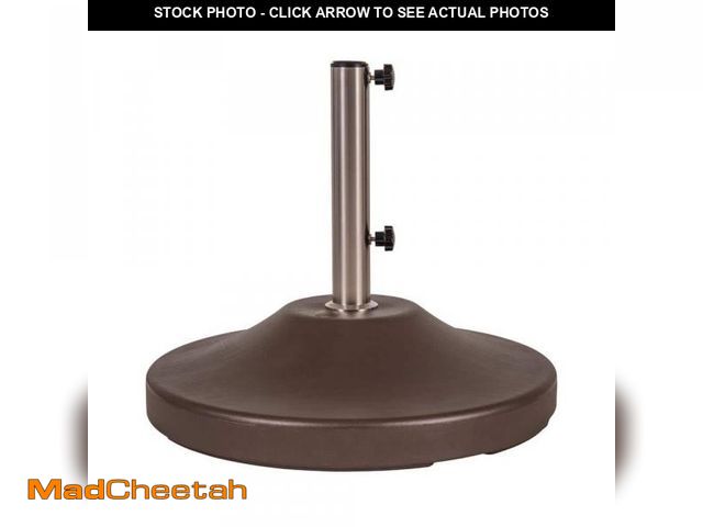 Lot 74-12424908 - USW 24 in. Dia US Weight Fillable 120 lbs. Capacity Commercial Free Standing Patio Umbrella Base in ...