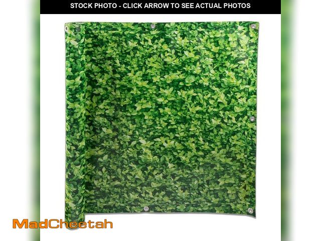 Lot 74-12894414 - NATURAE DECOR 2.8 ft PRIVACY BALCONY 34" x 180" SCREEN FOLIAGE PRINT - UNUSED