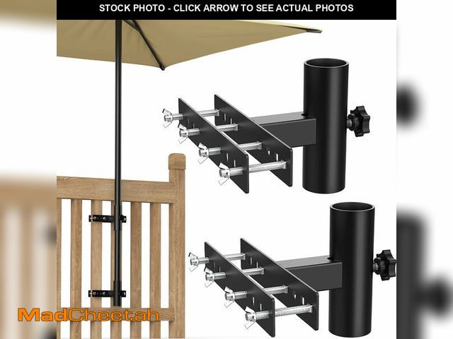 Lot 74-14066651 - Yantuo Patio Umbrella Holder for Deck Railing, Adjustable Patio Umbrella Base Outdoor Umbrella Stand...