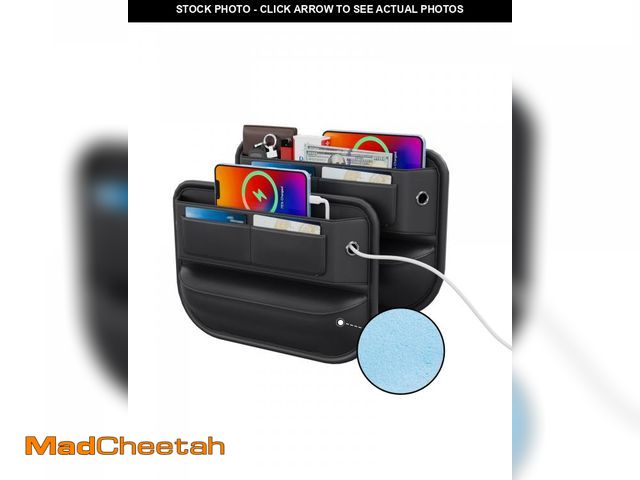 Lot 74-11859990 - Wanfuder Car Seat Gap Filler Leather Car Box Seat Organizer and Storage Automotive Accessories with ...