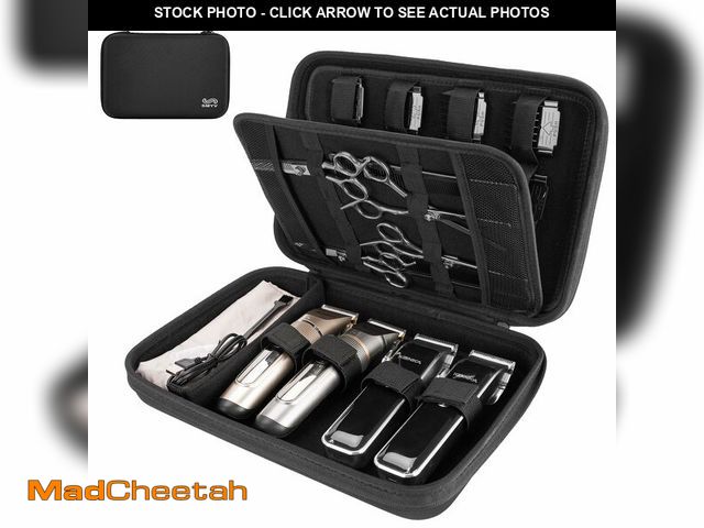 Lot 74-14064718 - SMYV Barber Bags for Clippers and Supplies, Sturdy Clipper Storage Case for Barber Accessories, Hair...