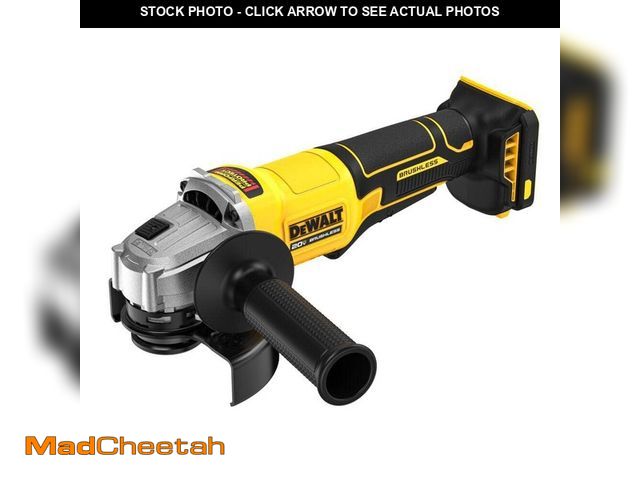 Lot 74-13269835 - DEWALT 20V MAX Cordless Brushless 4-1/2 in. Angle Grinder with Paddle Switch (Tool Only) - USED