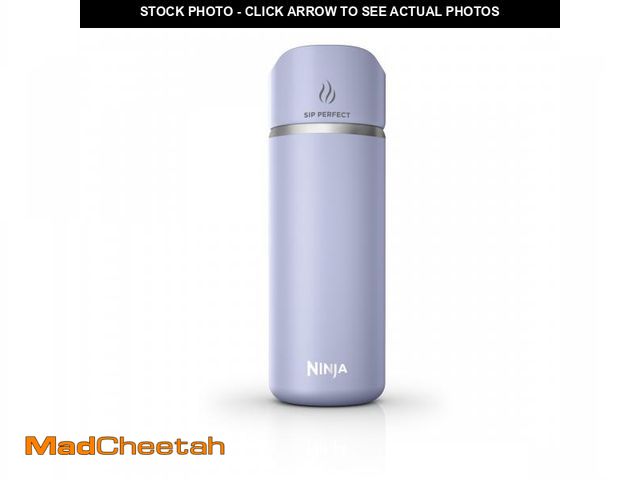 Lot 74-12528652 - Ninja Sip Perfect 16oz. Travel Mug, Leak Proof Stainless Steel Insulated Tumbler for Hot Drinks, Lav...