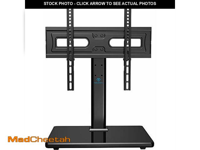 Lot 74-10825606 - PERLESMITH Universal Swivel TV Stand-Table Top TV Stand for 32-60,65 inch TV-Height Adjustable TV Ba...