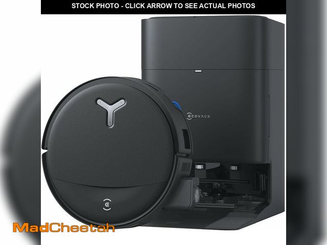 Lot 74-14068019 - ECOVACS DEEBOT T80S Omni Robot Vacuum and Mop, 24,800Pa Suction, Instant Self-Cleaning OZMO Roller M...