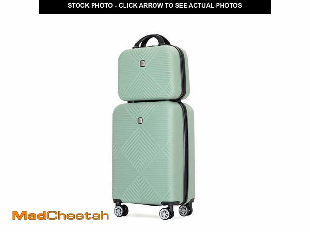 Lot 74-12778862 - Tripcomp Luggage Sets 2 Piece Suitcase Set (14/20/)Hardside Suitcase with Spinner Wheels Lightweight...