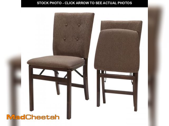 Lot 74-12539382 - MECO STAKMORE ParsonÃ¢â¬s Folding Chair Espresso Finish, 20.25D x 17.5W x 33.875H in (Set of 2) - U...