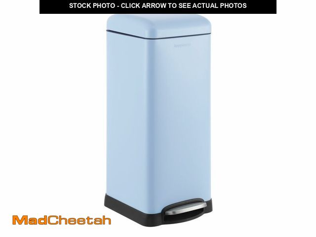 Lot 74-13049139 - happimess HPM1007I Betty Retro 8-Gallon Step-Open Trash Can, Fingerprint Resistant, Modern, Minimali...