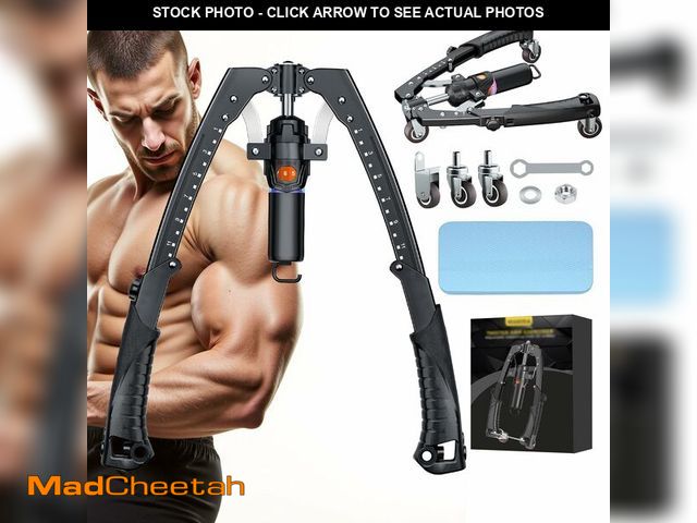 Lot 74-14154067 - Twister Arm Trainer, 3 in 1 Hydraulic Power Chest Workout Equipment with Ab Roller Wheels and Hooks,...