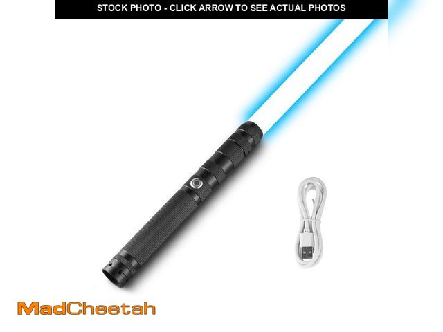 Lot 74-12584990 - SKYSHALO Dueling Light Sword with Rechargeable 14-RGB Colors FX Sound, Realistic Handle for Adults a...