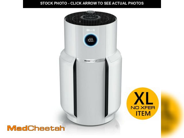 Lot 74-13497069 - Shark NeverChange 1400 sq. ft. HEPA Filter Tower Air Purifier and Cleaner in White w/ Odor Neutraliz...