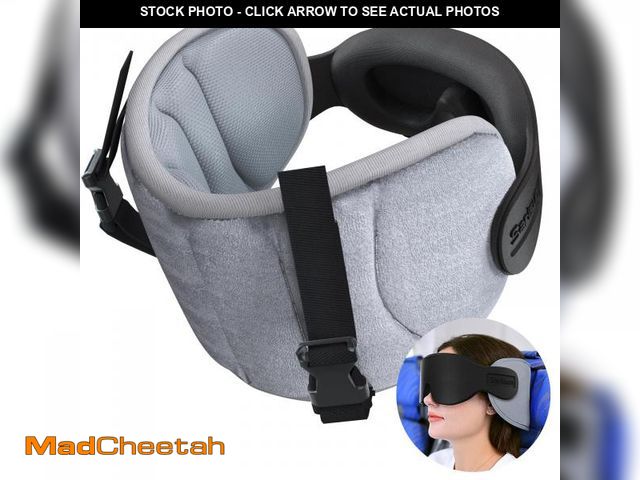 Lot 74-12441981 - SARISUN Travel Pillow for Airplanes, Airplane Pillow for Long Flight, Neck Pillow with Eye Mask for ...